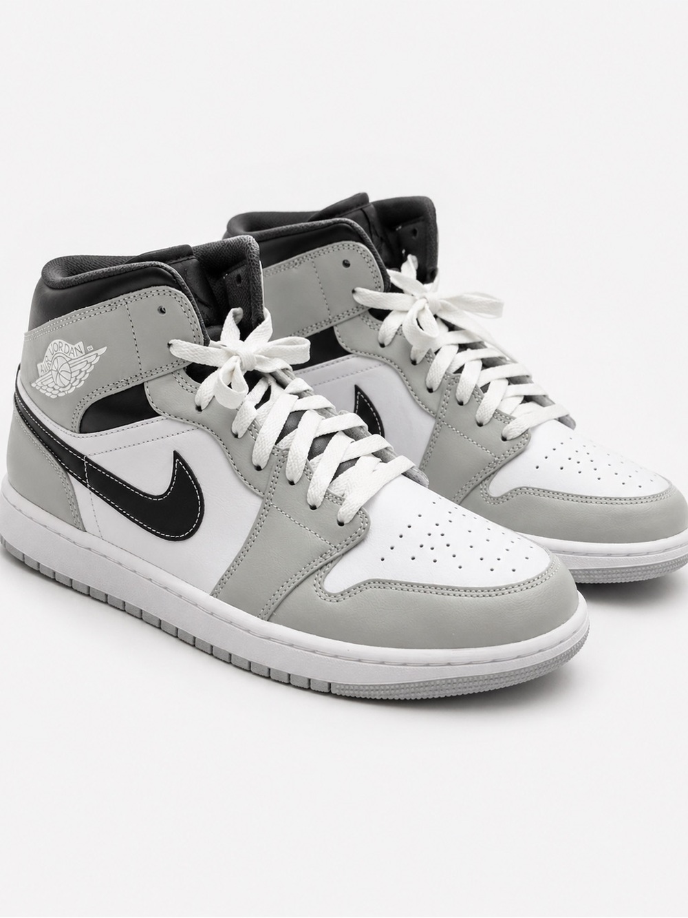Nike Air Jordan 1 Mid Light Smoke Grey Anthracite Men’s Size 14